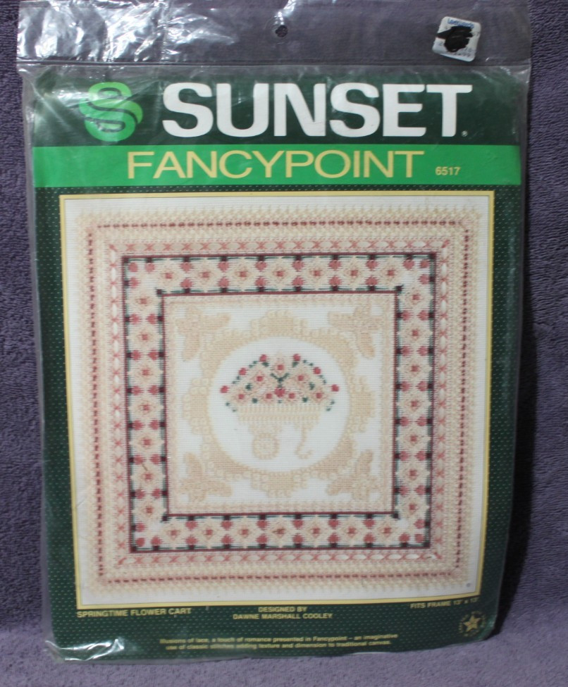 SPRINGTIME FLOWER CART Fancypoint kit SUNSET  NIP