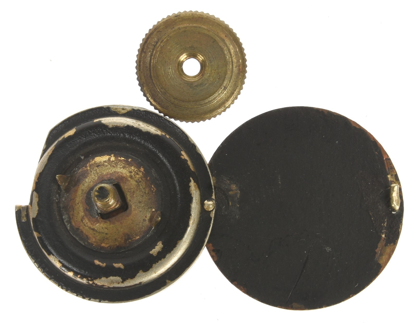 WWI "US" Secret Picture Locket Collar Disc