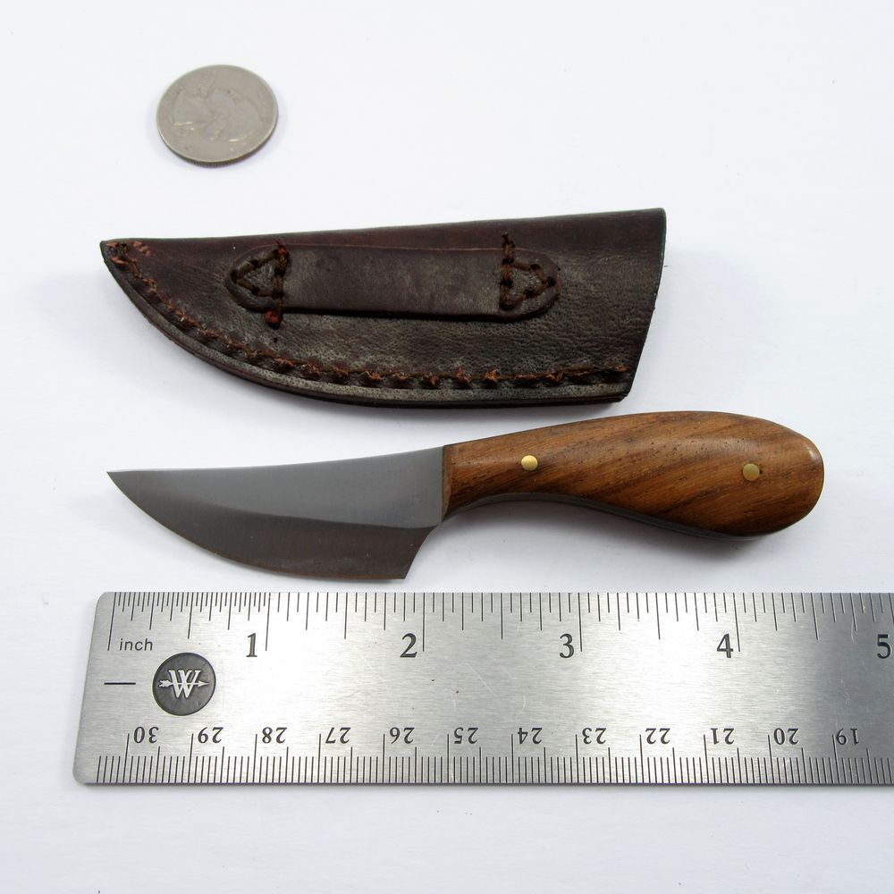 Native American Indian Style Small Skinning Patch Knife 4.5" Overall + Sheath