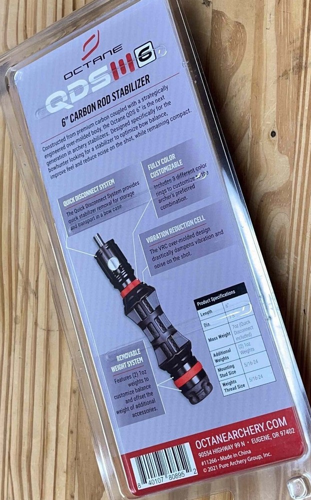 Octane QDS 6 Stabilizer with QD, Sling ,