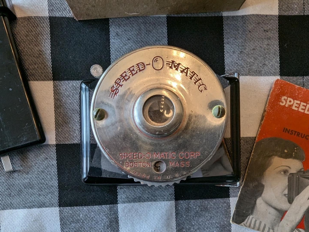 Speed O Matic Camera, Developing Tank and instructions