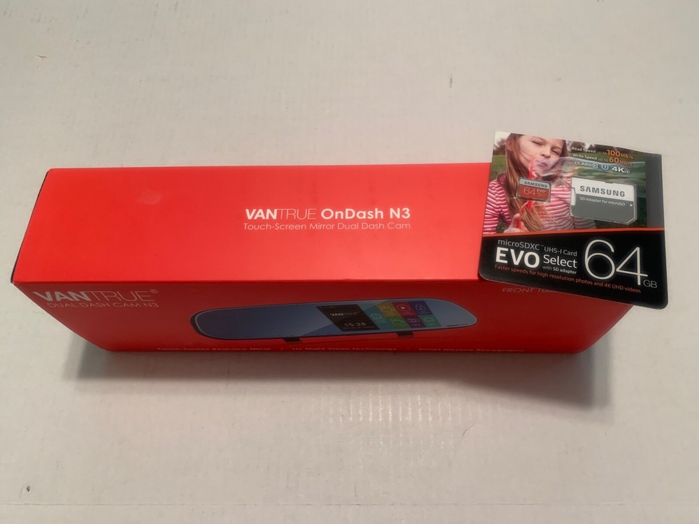 VanTrue Dual DashCam N3,Touch Screen,Night Vision Tech,Smart Gesture Recognition