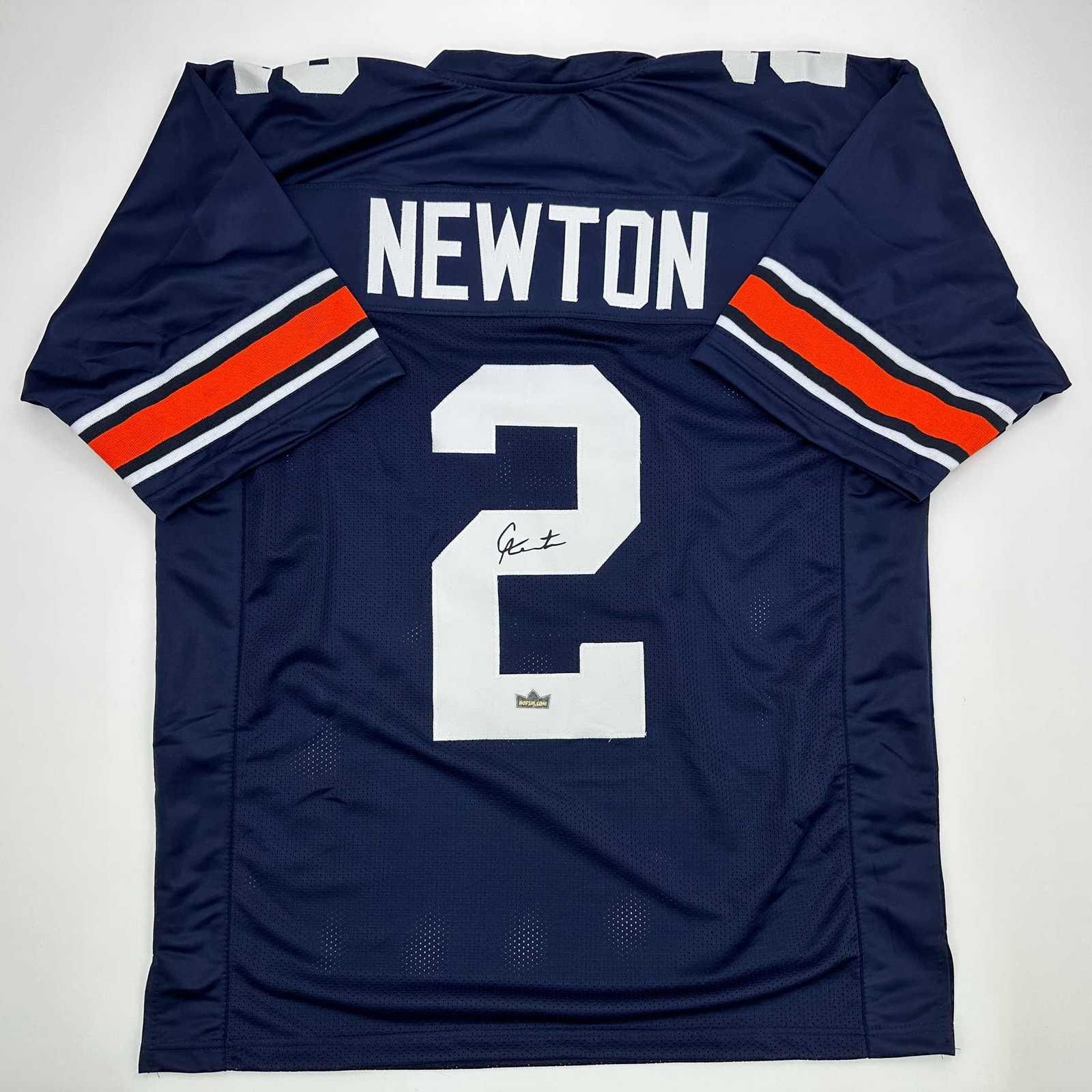 Facsimile Autographed Cam Newton Auburn Blue Reprint Jersey Size Men's XL