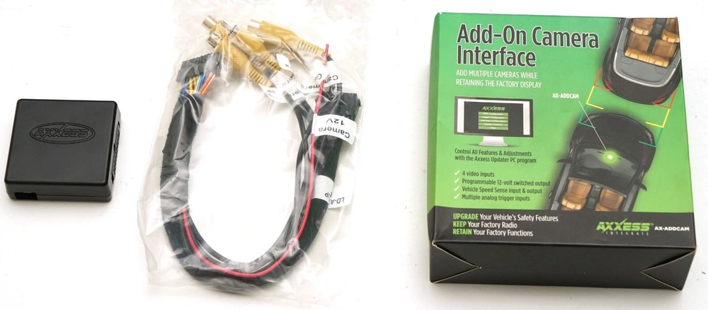 Axxess AX-ADDCAM Universal Backup Camera CAN-BUS Interface LD-AX-BACKUP Black