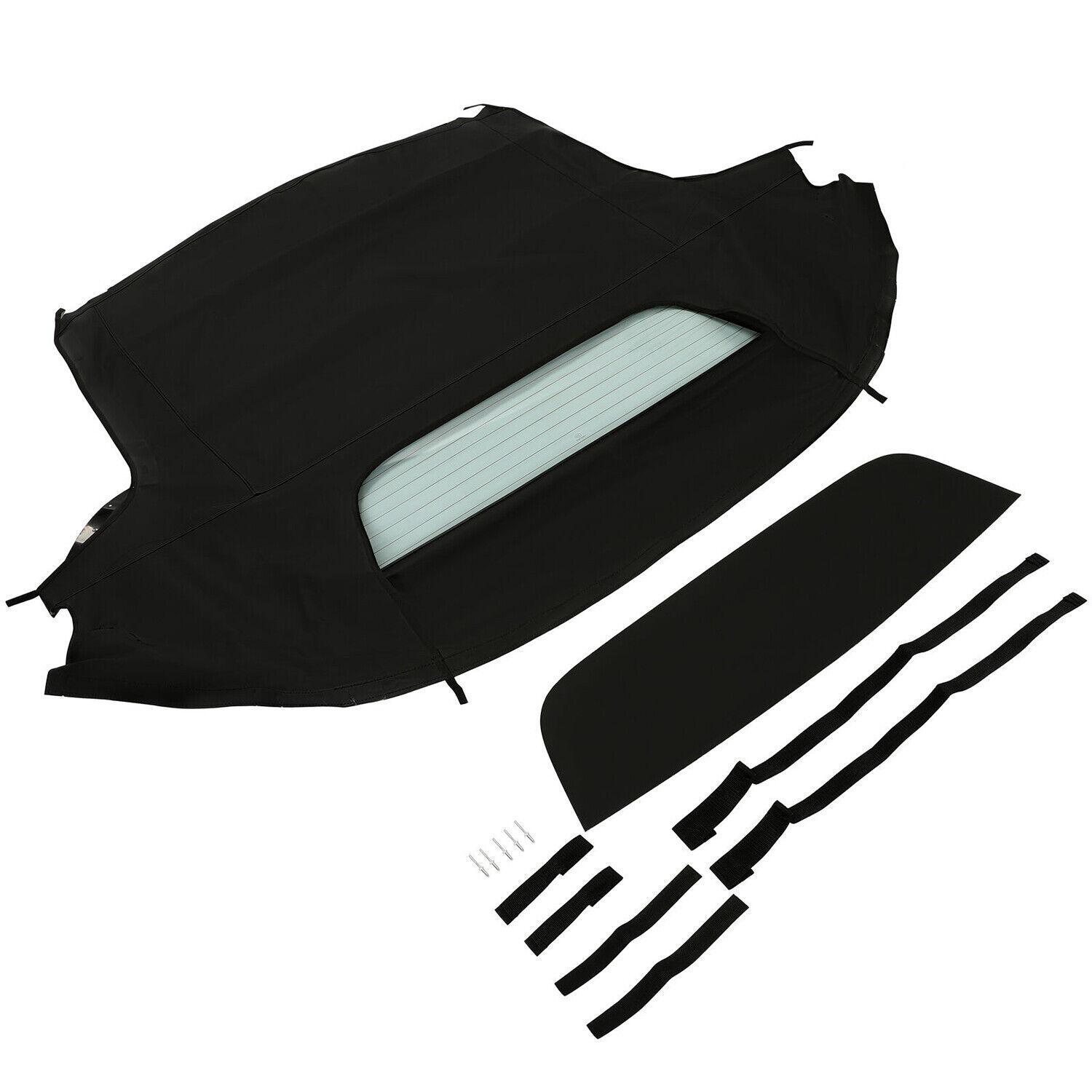 Fits 1999-2009 Honda S2000 Convertible Soft Top & Heated  Glass Window Black