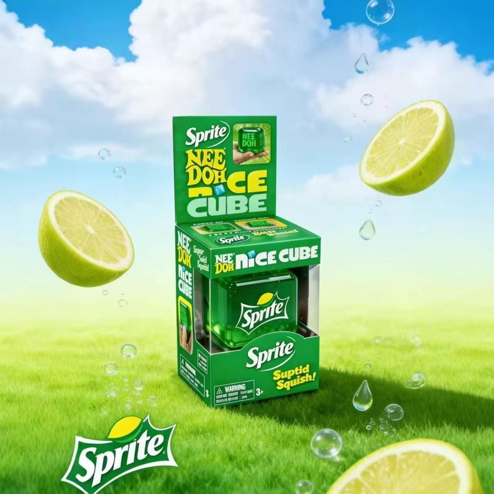 Needoh Limited Edition Sprite Nice Cube Suptid Squish