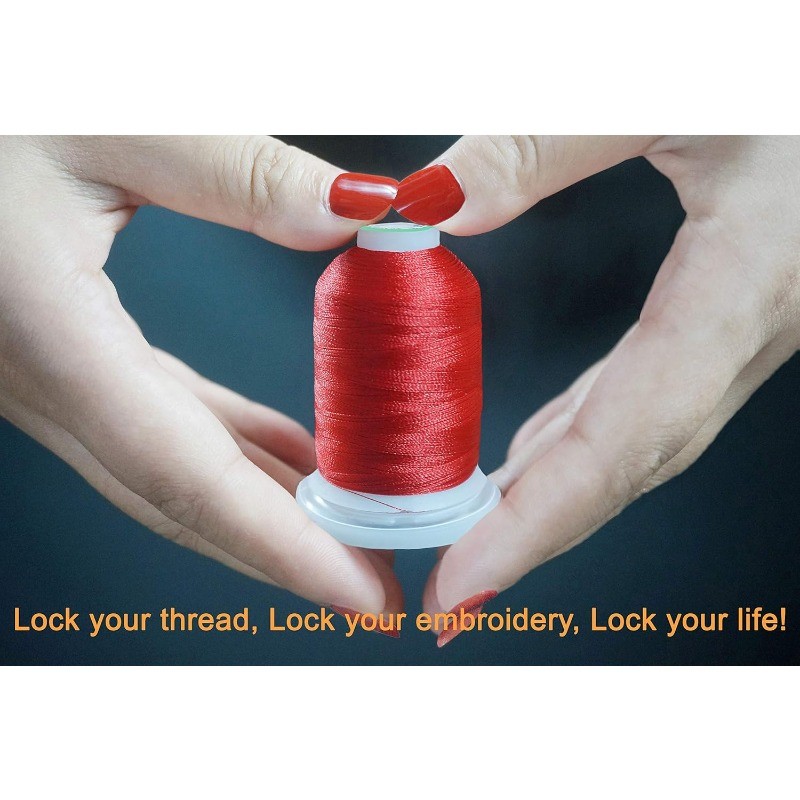 80 Spools Polyester Embroidery Machine Thread Kit 1000M (1100Y) Each Spool