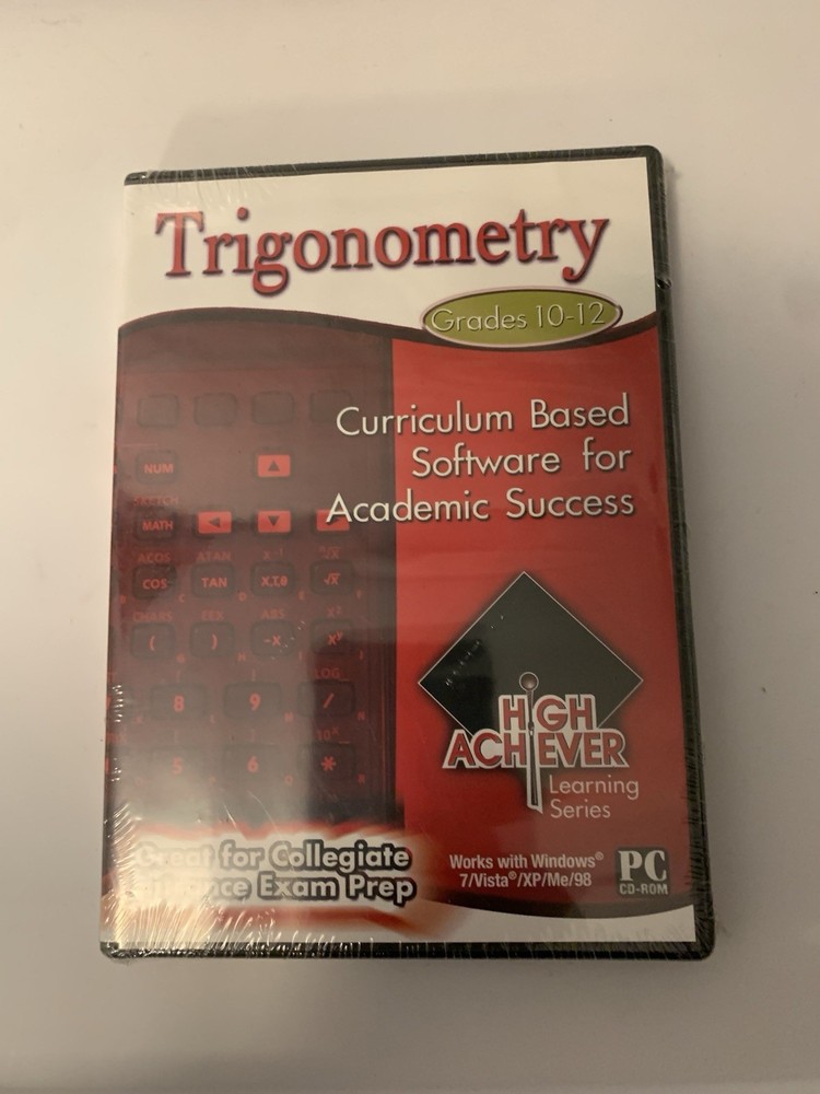 NEW PC Trigonometry High Achiever Learning Series Grades 9-12 PC CD-Rom