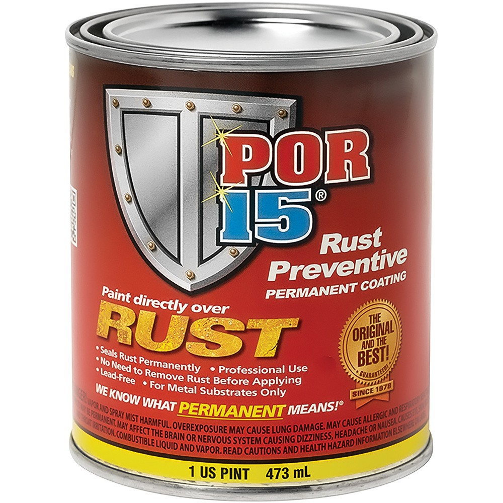 POR-15 Rust Preventive Coating; Silver; 1 Pint