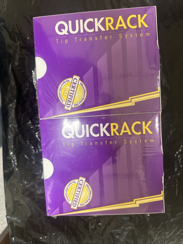 QuickRack Tip Transfer System 96 tips 200µl 1.2mL Tip System (2 Packs Sealed)