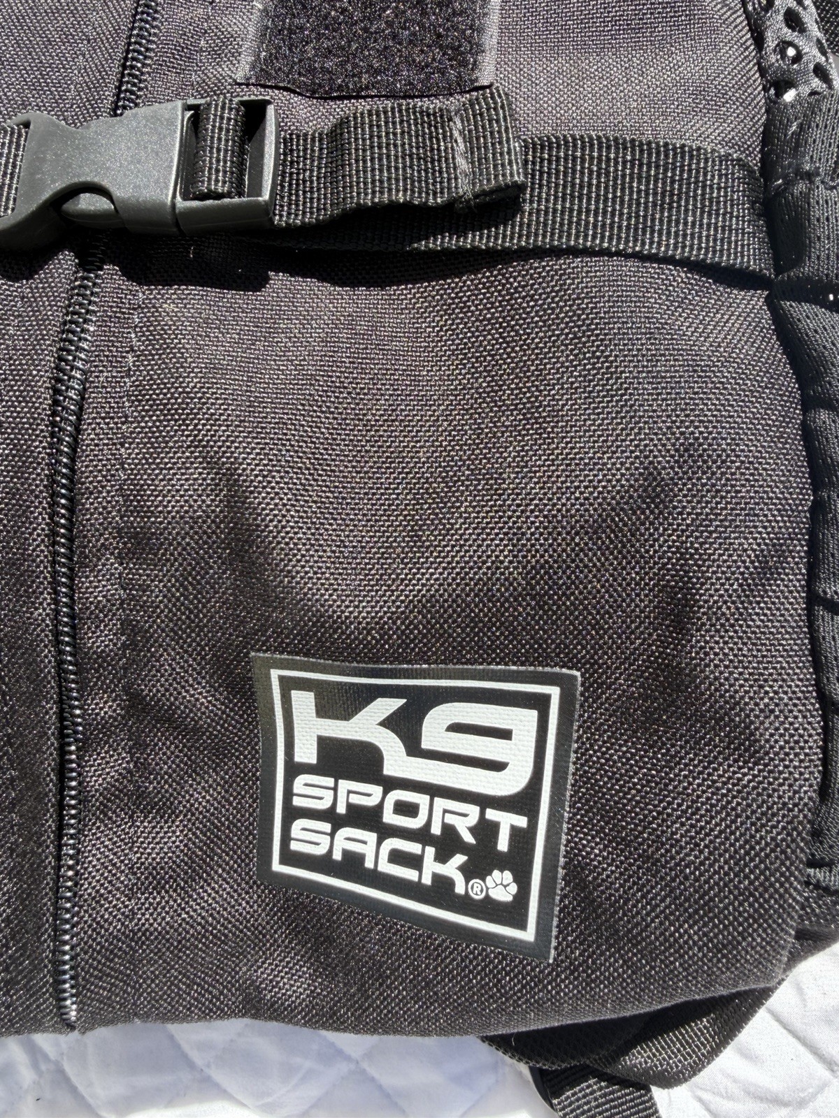 K9 Sport Sack Size Large Backpack Dog Carrier Black W/removable Front Pouch