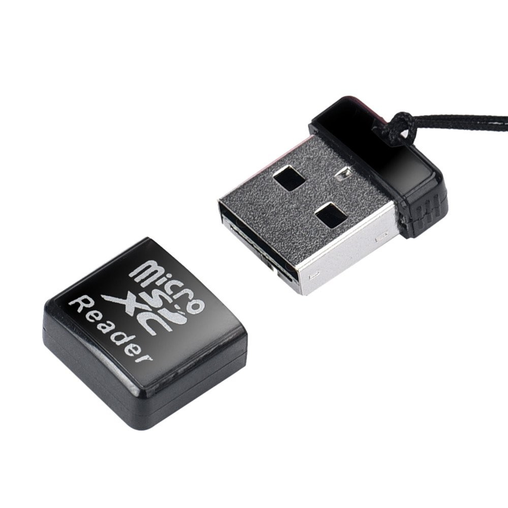 Cotchear MINI Super Speed Micro SD/SDXC TF USB 2.0 Card Reader Adapter Black