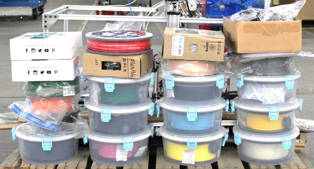 3D Printer Machine with multiple spools - See images-Needs new Heat-bed