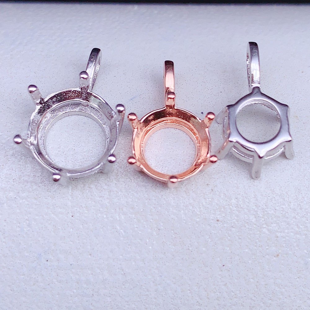 DIY silver PENDANT blank setting, empty setting silver 925 pendant
