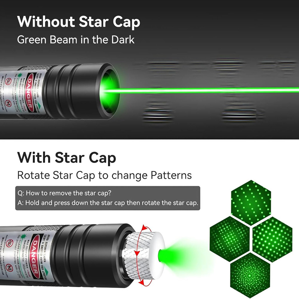 Green USB Rechargeable Presentation Pointer – Perfect for Presentations, Classro