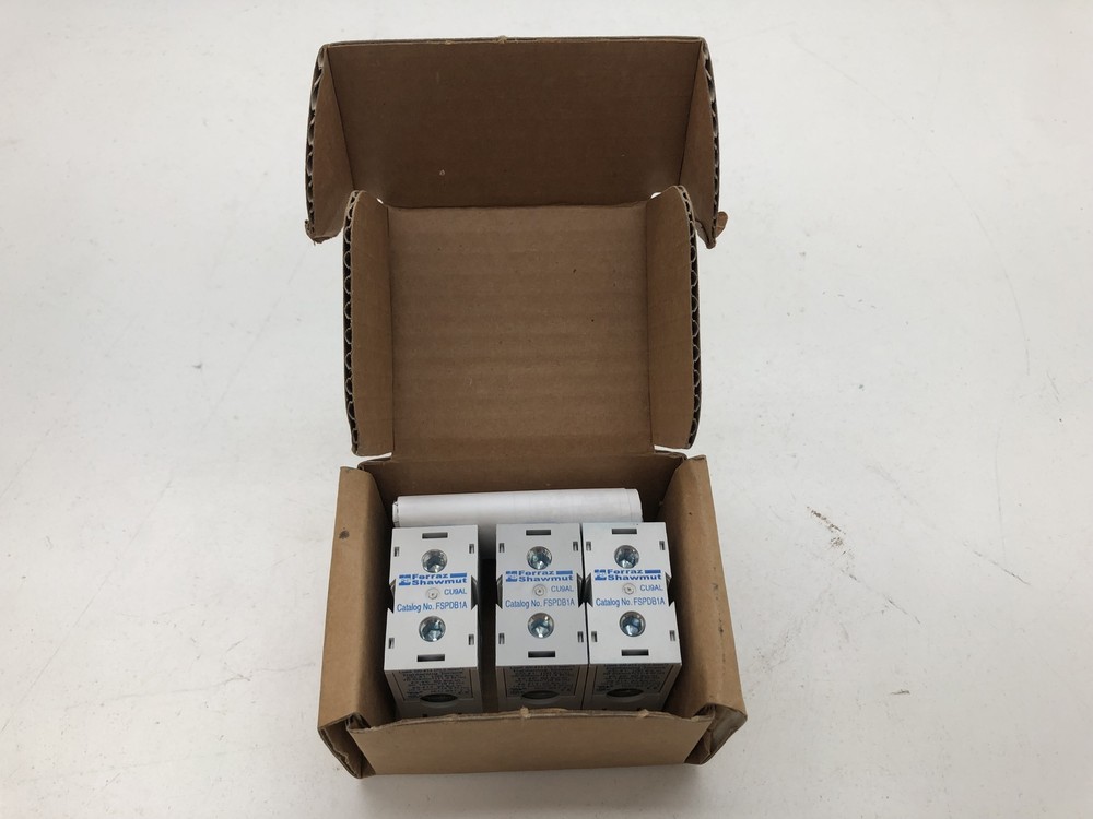 (QTY.3) FERRAZ-SHAWMUT FSPDB1A DISTRIBUTION BLOCK