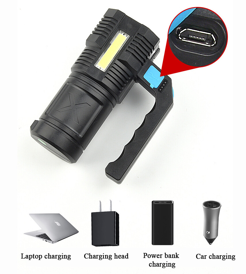 Super Bright 99000000LM LED Torch Tactical Flashlight USB Rechargeable Lantern