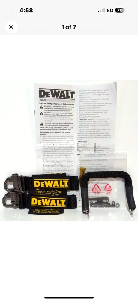 DeWalt tool lanyard battery protector