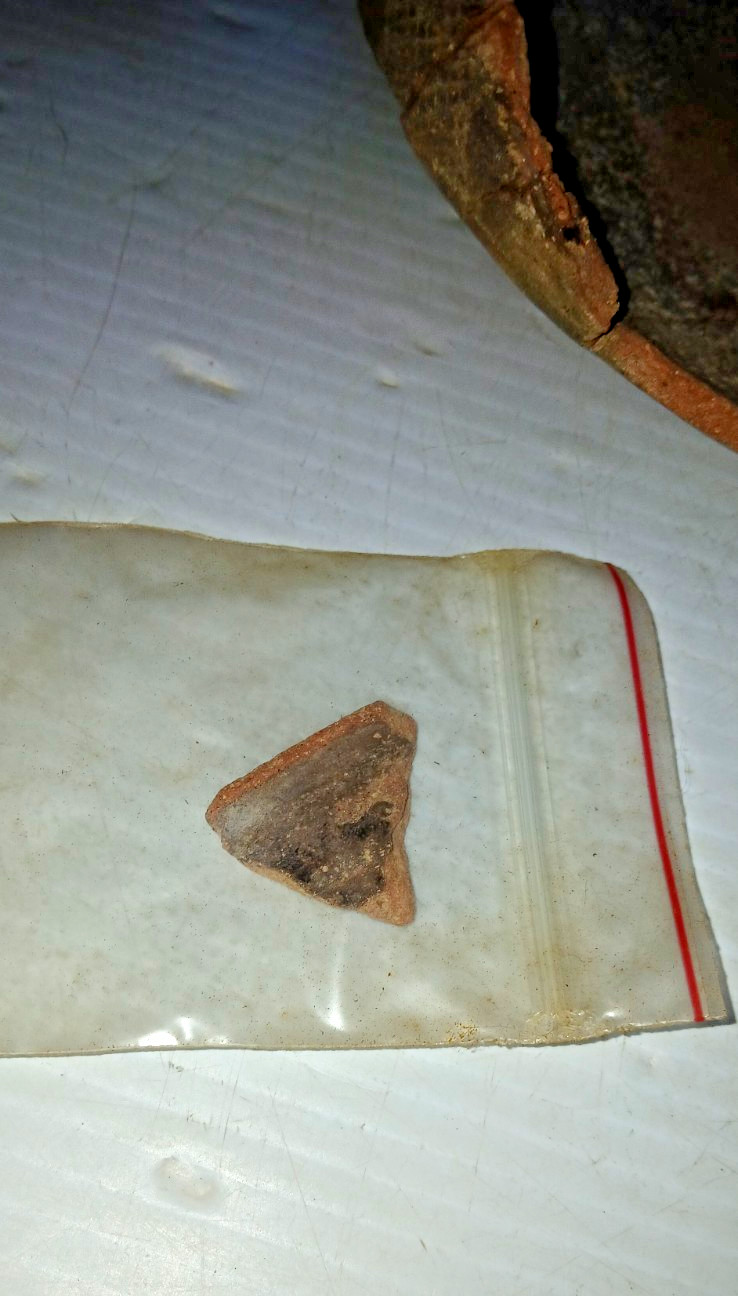 Pre-Columbian Native American Indian Mississippian Partial Pottery Bowl Artifact