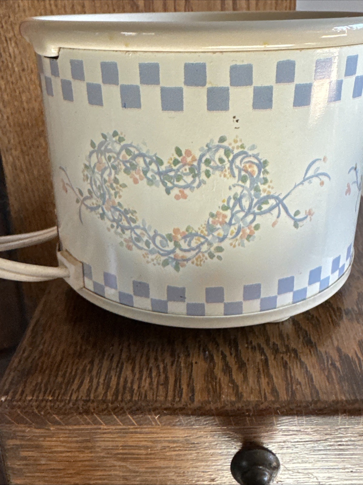 Vintage 1988 Country Hearts Electric Potpourri Crock By Rival Tested Works