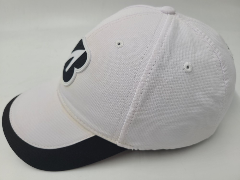 Bridgestone Golf Strapback Adjustable Hat Cap Polyester Men Women White Black