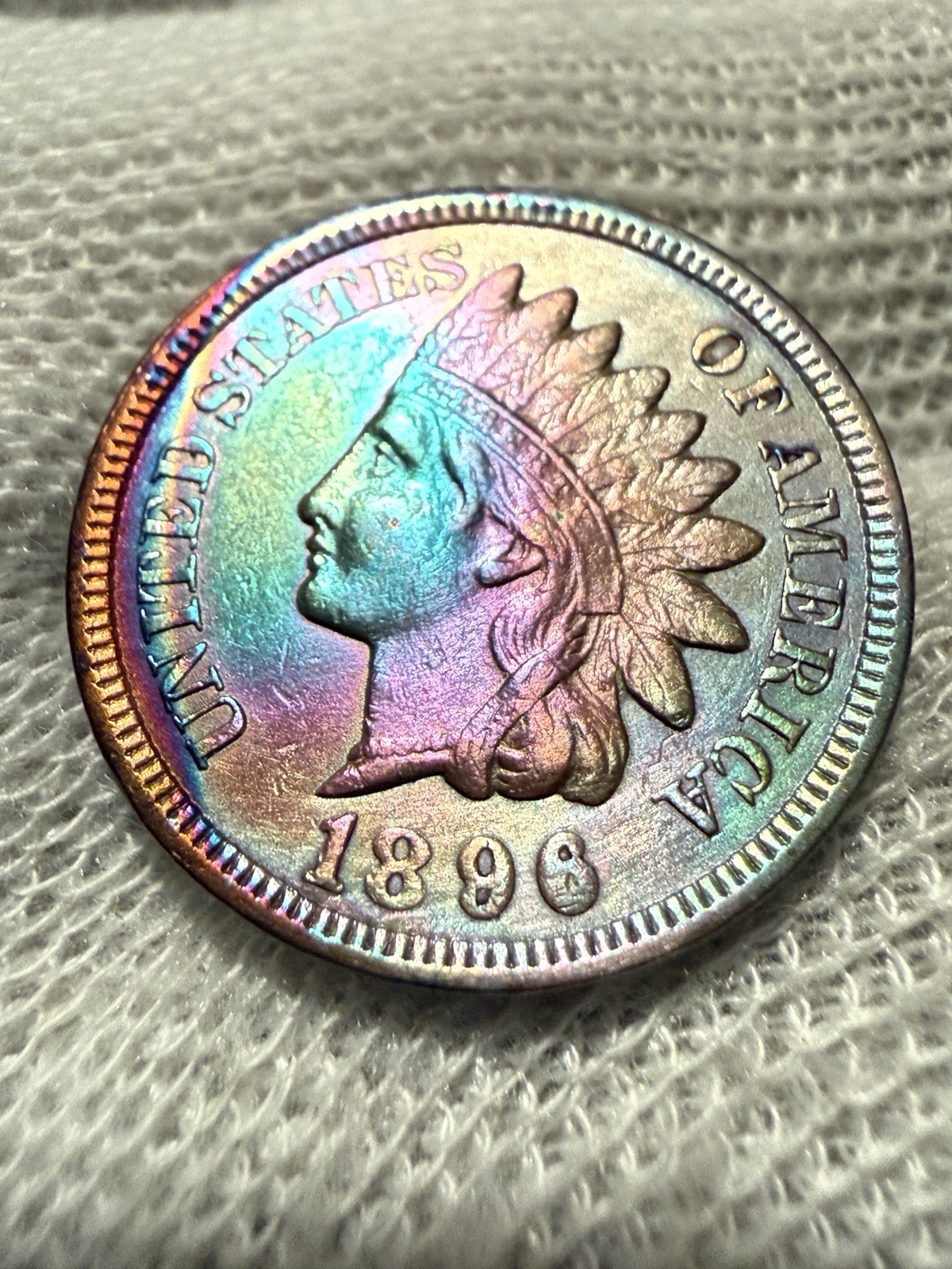 1896 Indian Head Cent High Grade Gem AU+ Type Coin MAKE OFFER!