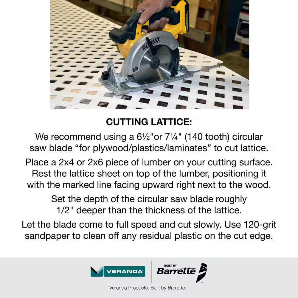 4 Ft. Green Vinyl Lattice Divider (2-Pack)