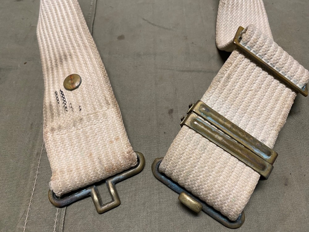 ORIGINAL US ARMY MILITARY POLICE MP .45 PISTOL AMMO BELT-LARGE