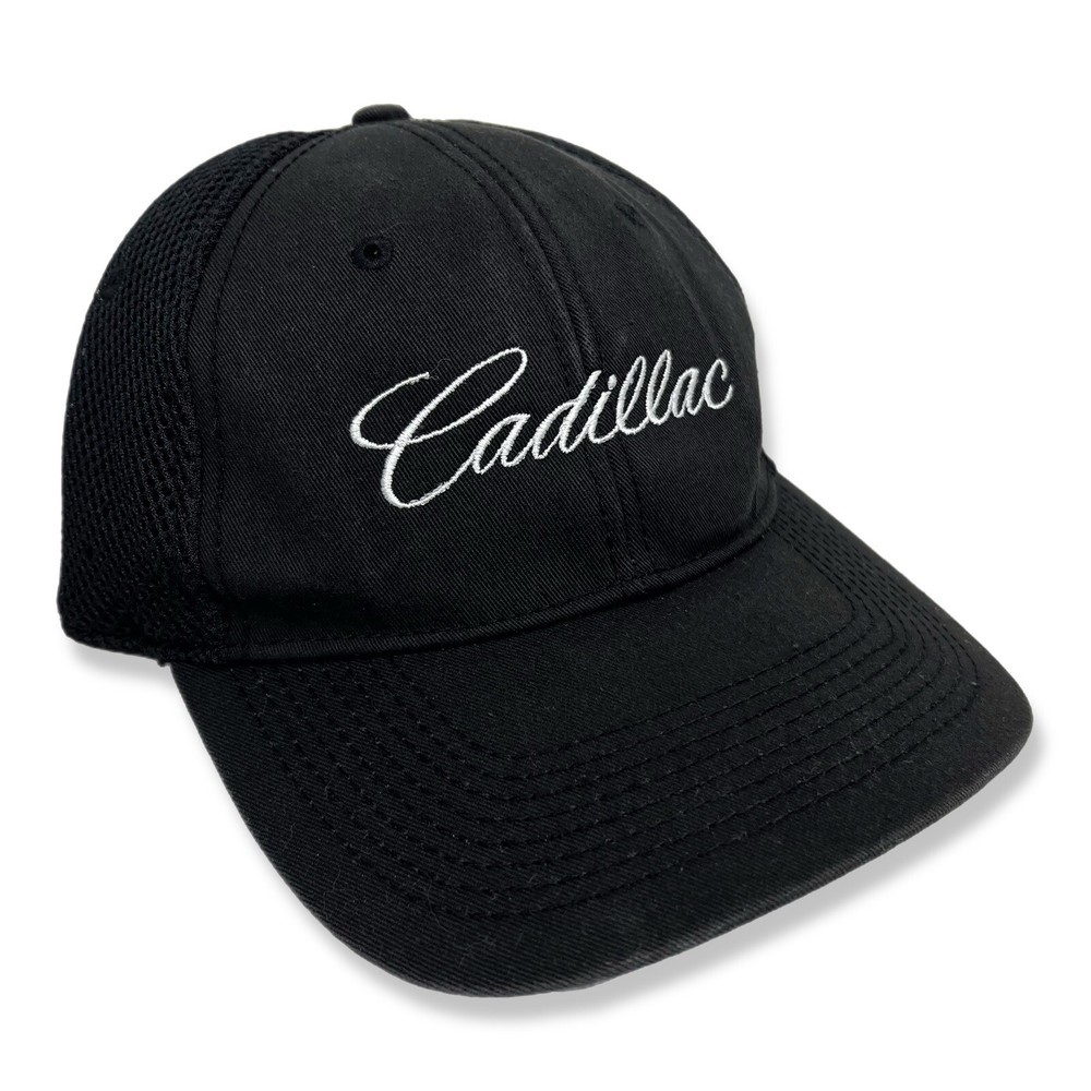 Callaway Cadillac Golf Hat Black Mesh Strapback Cap