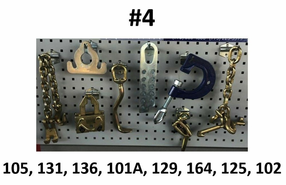 SET#4 - 8 PIECES AUTO BODY FRAME MACHINE TOOLS CHAINS CLAMP SET COMBO DEAL