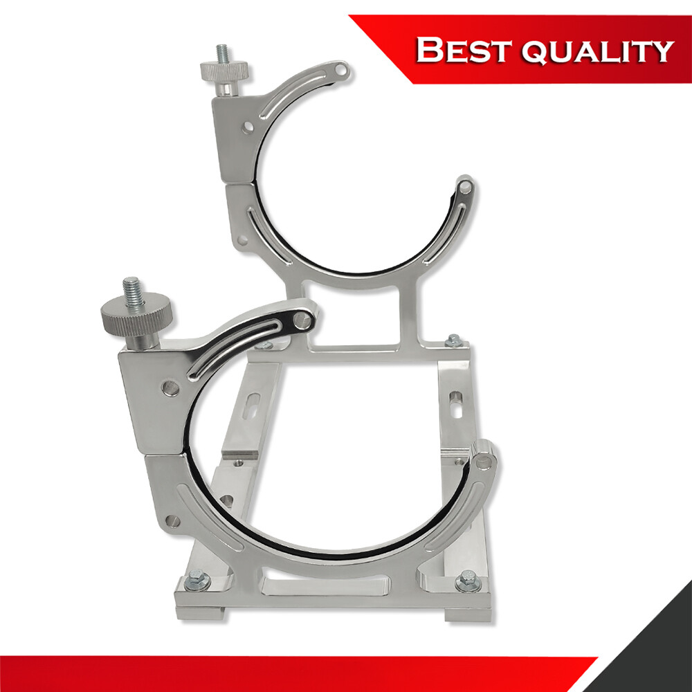 Polished Nitrous Oxide 7" Single Bottle Holder Bracket Suits 10LBS Bottles