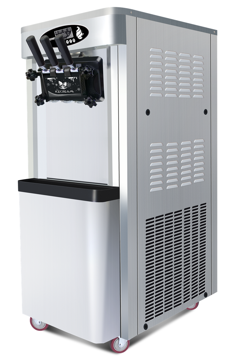 Commercial Electric Ice Cream Maker Soft Ice Cream Machine 25-30L/H 3 Flavors