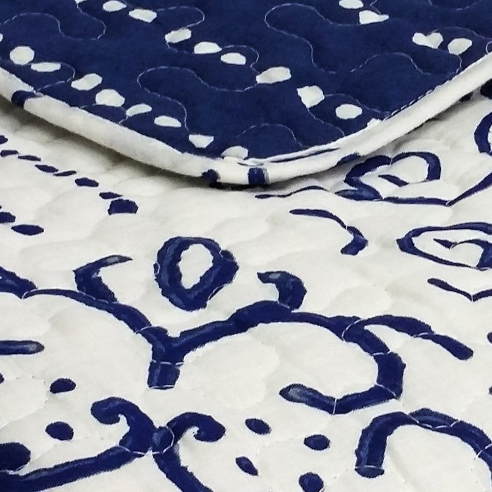 Lush Decor Monique Throw 50x60 Blue