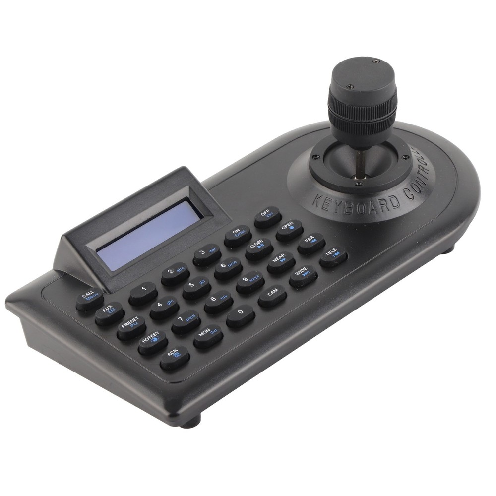 Long Distance PTZ Camera Controller LCD Display Joystick For Surveillance
