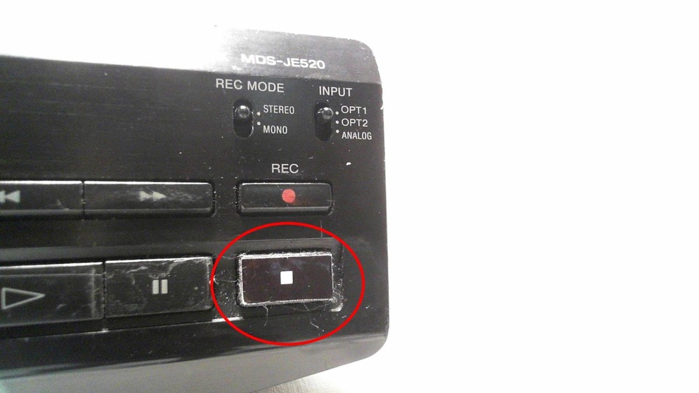 Sony MDS JE520 Mini Disc Deck Recorder Player TEST WORKING (SEE VIDEO)