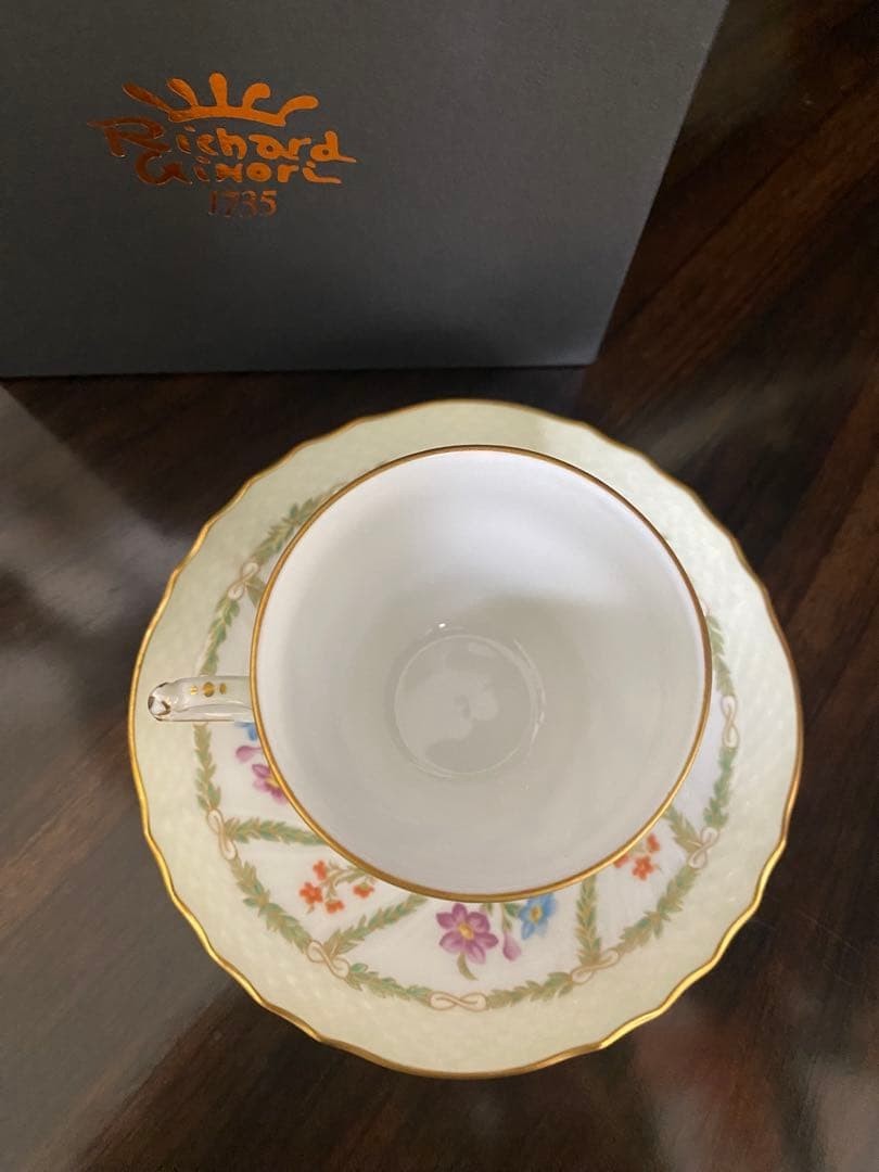 Richard Ginori Ghirlanda Demitasse Cup Saucer Set #1