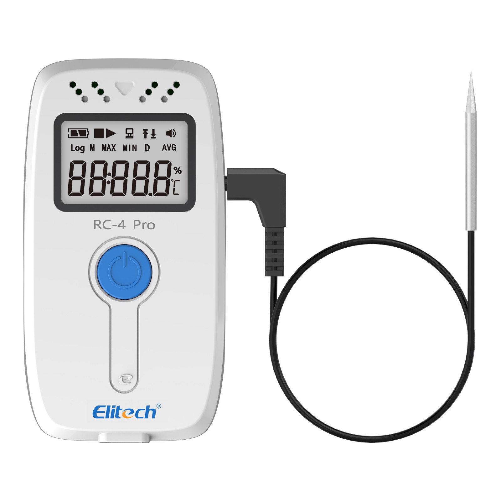 Elitech RC-4Pro Temperature Data Logger USB Recorder w/ External Probe -40℉~185℉