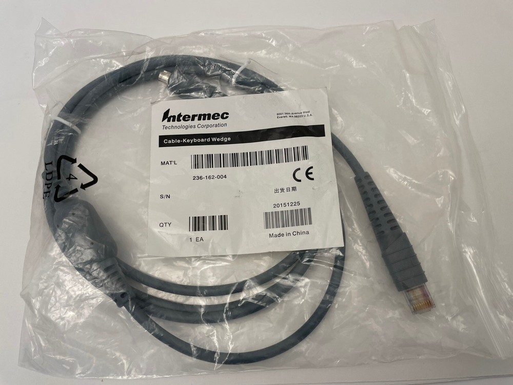 Intermec 1EA Cable Keyboard Wedge 236-162-004 New