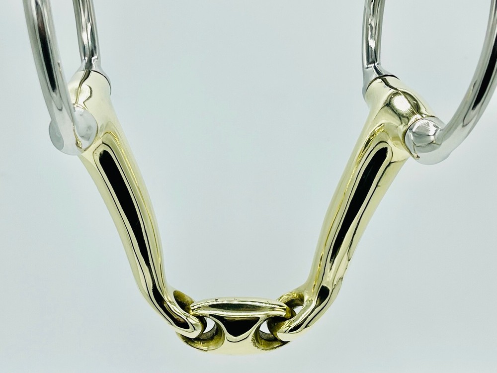 EggButt Snaffle Bit 14MM Verbindend Angled MP (UKSALES25®) *SAME DAY DISPATCH*