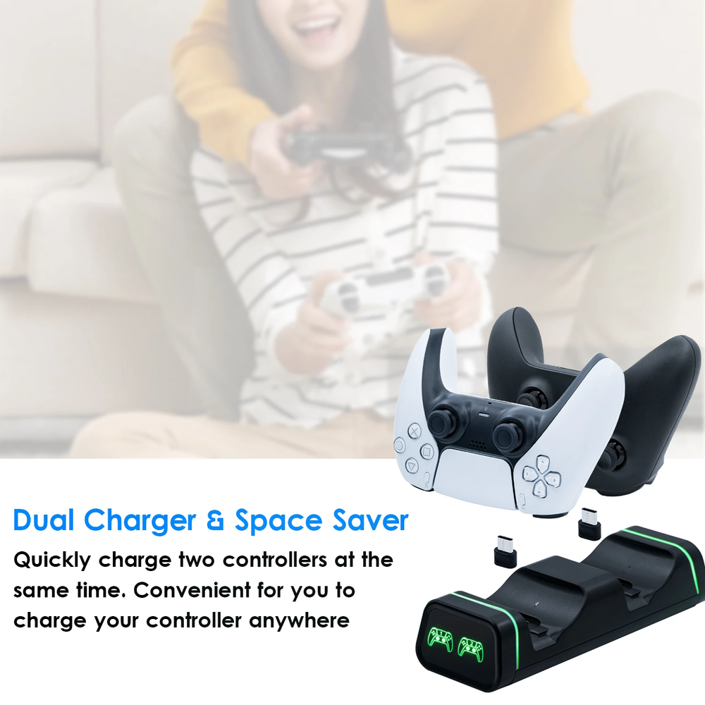 Dual Controller Charging Dock for the Switch Pro / PS5 / Elite 2 / Series S/X