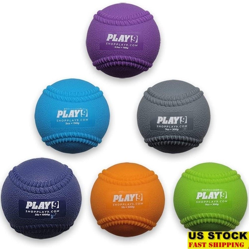 Weighted Baseball Training Balls Set Pitching Strength Recovery & Durability New