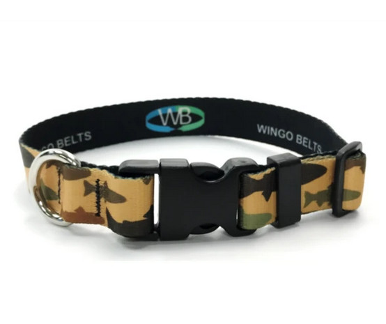 FRESHWATER TROUT PATTERN Moab DOG COLLARS LEASHES AWESOME!! NEW!!