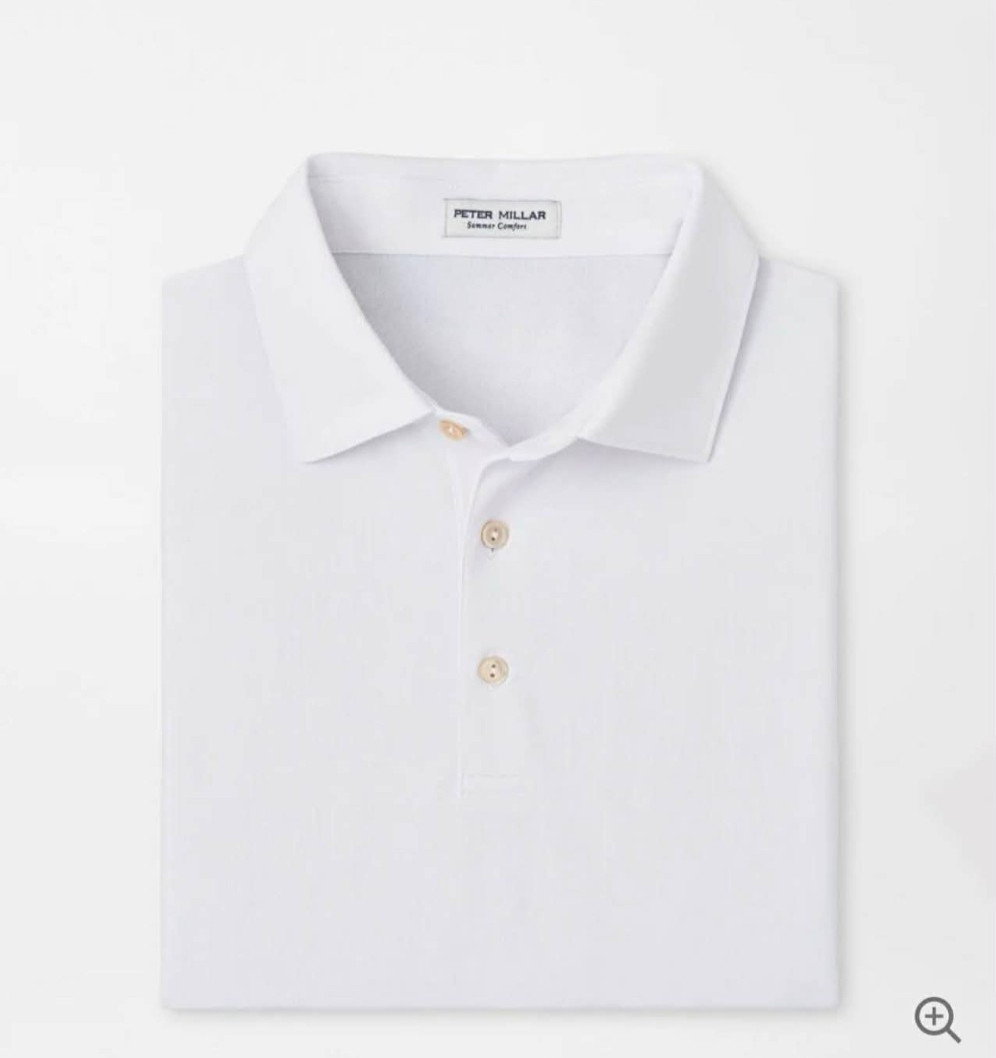 Peter Millar Men's Solid Performance Jersey Polo Golf Shirt