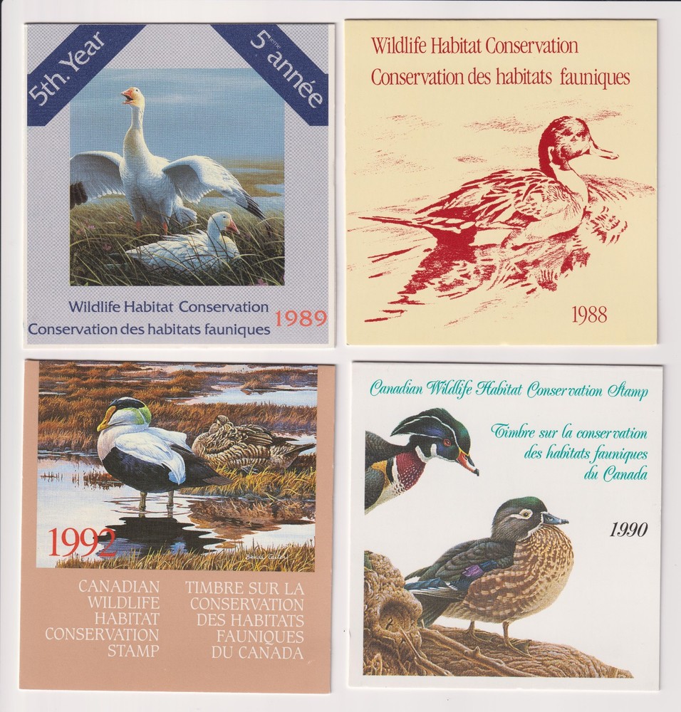 Canada # 8 different conservation stamps.(2 scans)