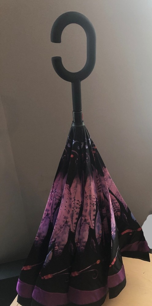 C Handle Double Layer Self Standing Umbrella