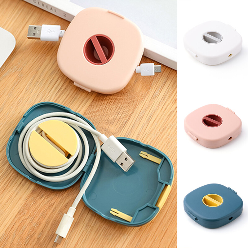 Charging Cable Sorting Box Mobile Phone Holder Data Cable Storage Box Portable❥