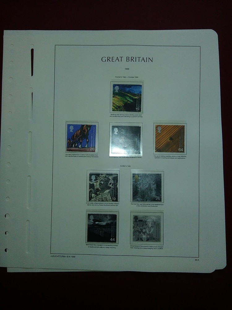 LIGHTHOUSE Commemorative Hingeless album pages Great Britain 1991-1999 Used