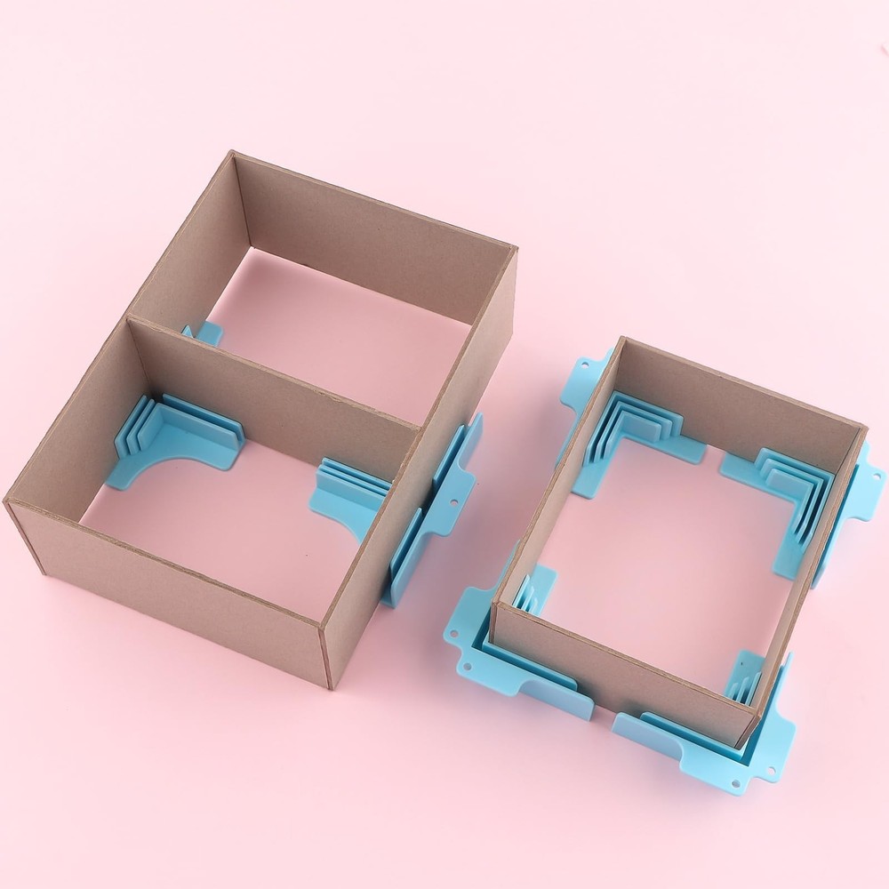 6 Pack Corner Guides for Chipboard Boxes,Right Angle Clamp Tool Assembly Clam...