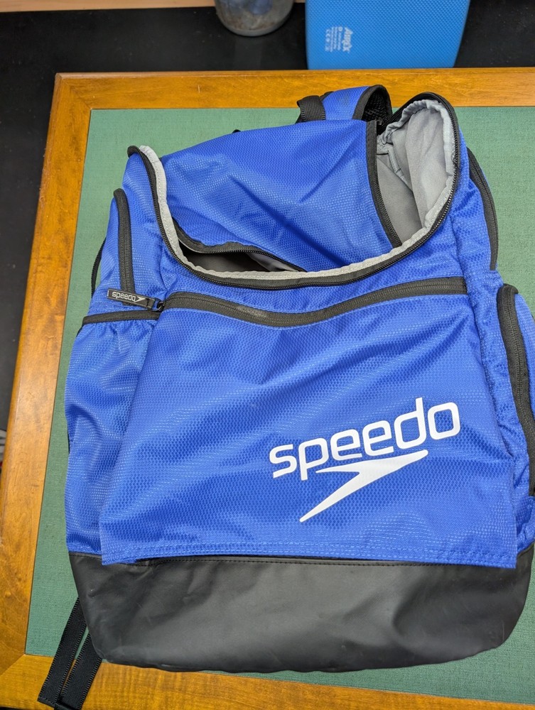 Speedo Swim Printed Teamster Backpack 2.0 35L - Deep Blue Solid Print