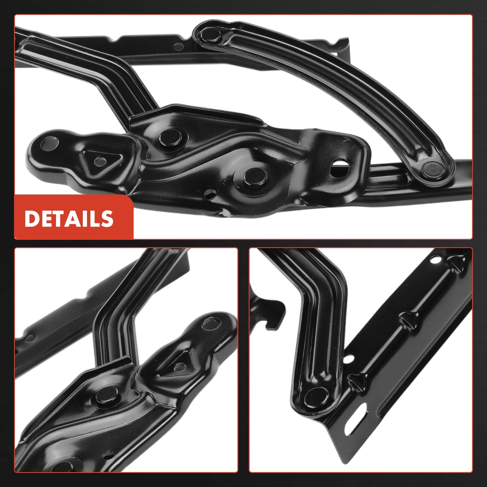 2x Front Hood Hinge for Chevrolet Malibu Impala Chevy II Oldsmobile 442 Pontiac